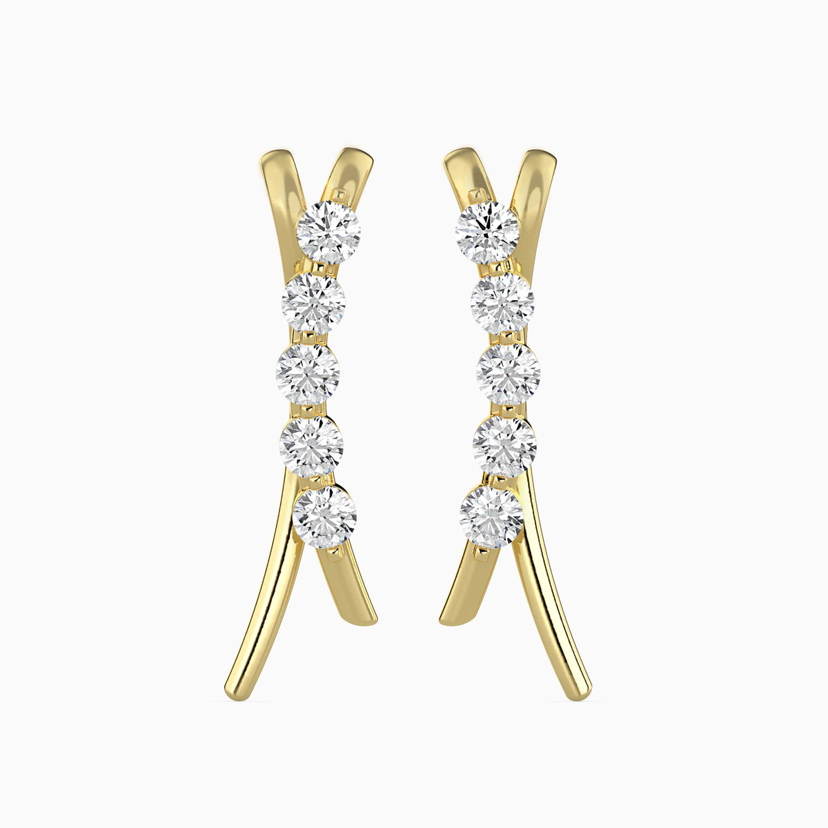 Luna Diamond Stud Earrings