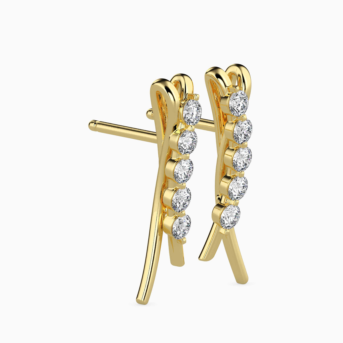 Luna Diamond Stud Earrings