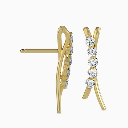 Luna Diamond Stud Earrings