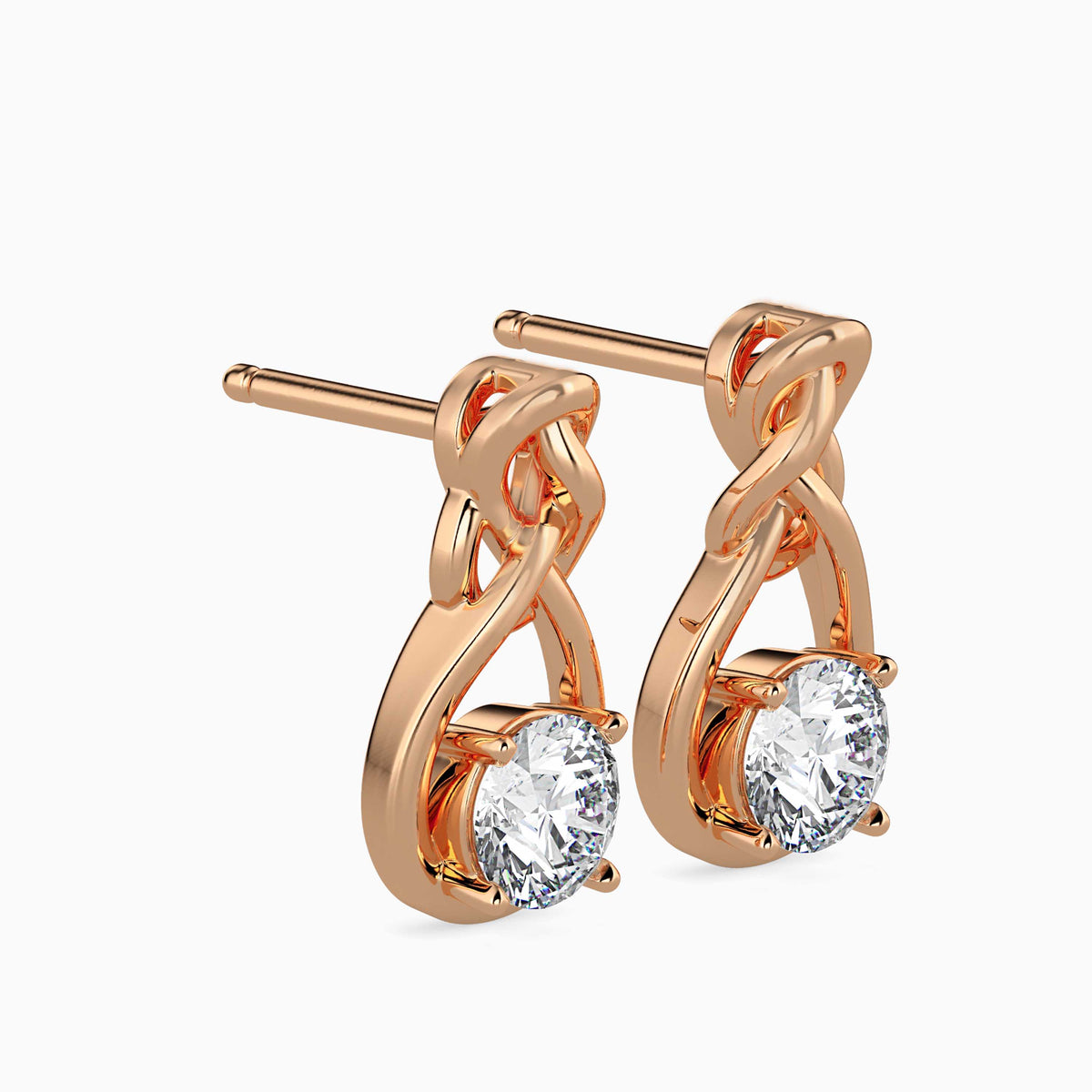 Carol Diamond Stud Earrings