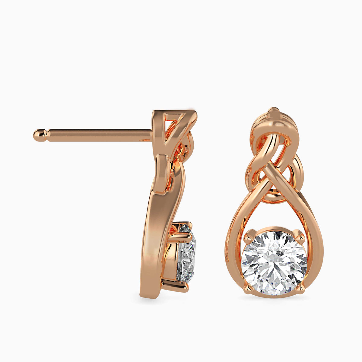 Carol Diamond Stud Earrings