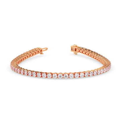 Classic Round Lab Grown Diamond Tennis Bracelet Thirty Cent Each (30 Pointer) CVD