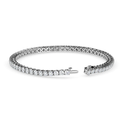 Classic Round Lab Grown Diamond Tennis Bracelet Thirty Cent Each (30 Pointer) CVD