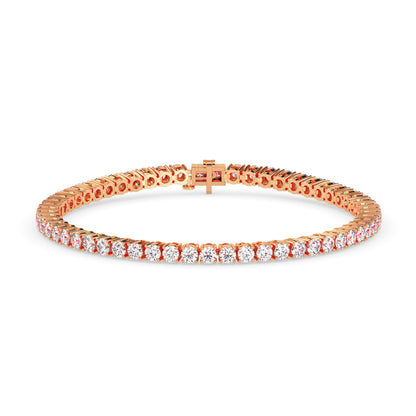 Classic Round Lab Grown Diamond Tennis Bracelet Thirty Cent Each (30 Pointer) CVD