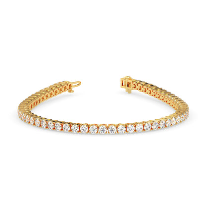 Classic Round Lab Grown Diamond Tennis Bracelet Thirty Cent Each (30 Pointer) CVD