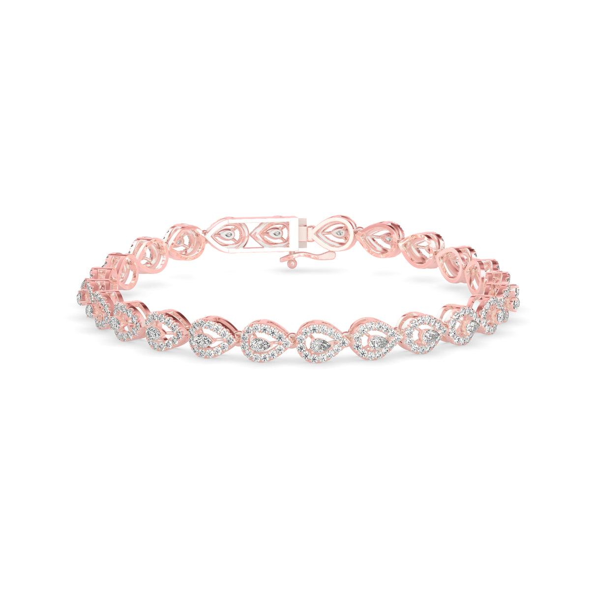 classic-halo-pear-diamond-tennis-bracelet