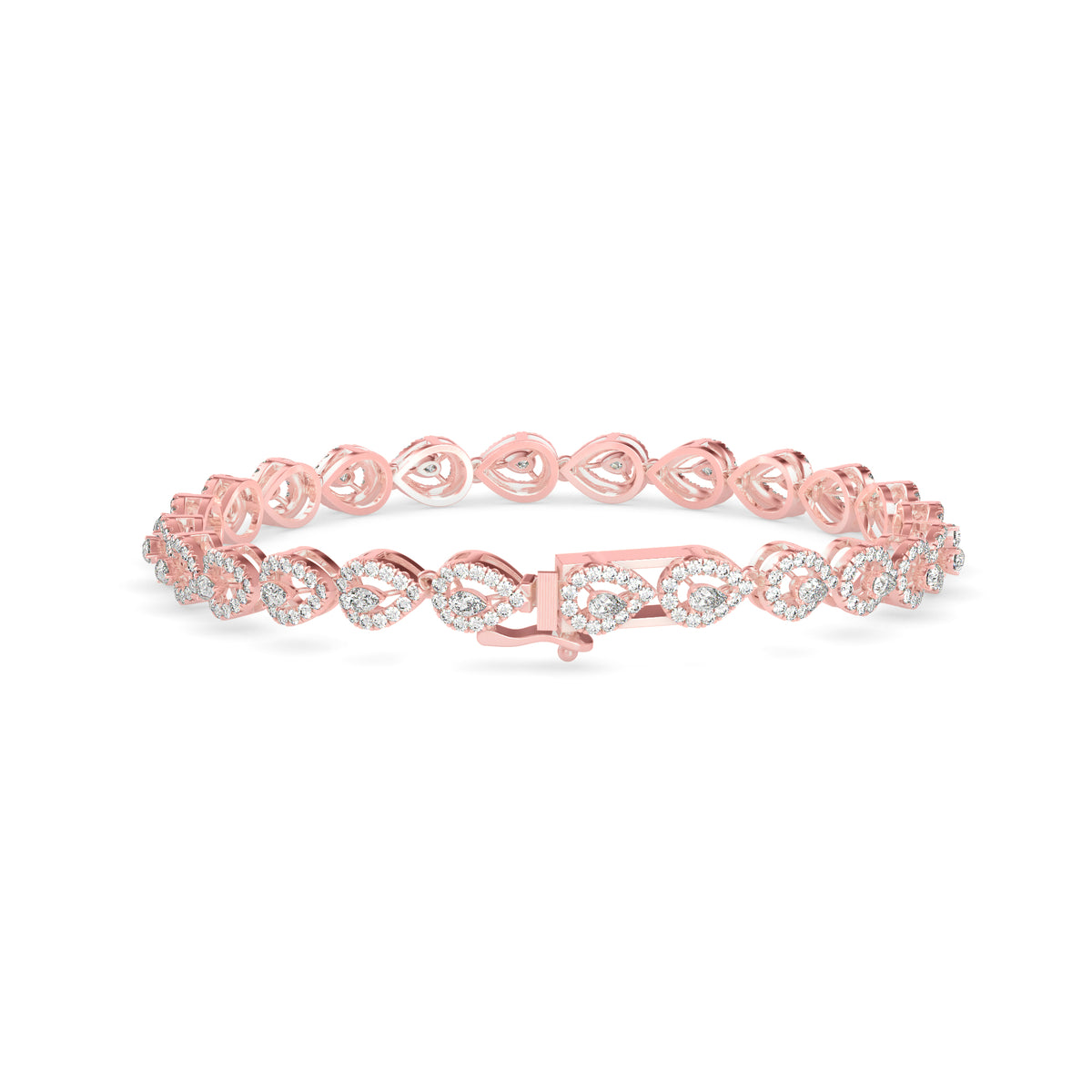 classic-halo-pear-diamond-tennis-bracelet