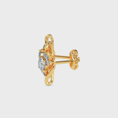 Elesie Diamond Stud Earrings