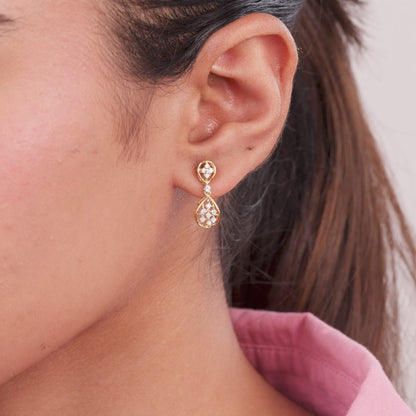 Alesia Diamond Dangler Earrings