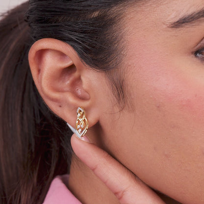 Luna Diamond Dangler Earrings