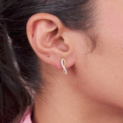 Vaanya Diamond Hoops Earrings