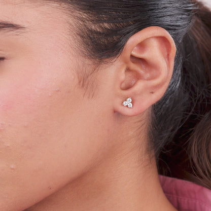 Lyra Diamond Stud Earrings