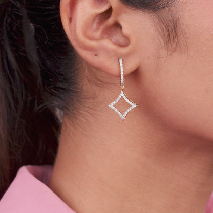 Elaria Diamond Dangler Earrings