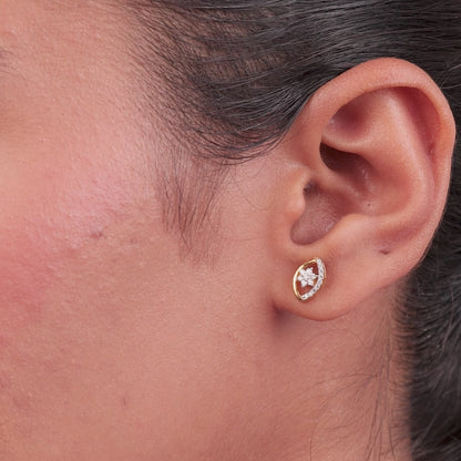 Flora Diamond Stud Earrings