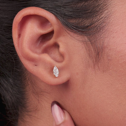 Helena Diamond Stud Earrings