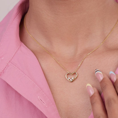 Trivara Heart Diamond Pendant