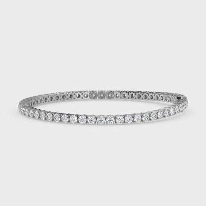 Classic Round Lab Grown Diamond Tennis Bracelet Thirty Cent Each (30 Pointer) CVD