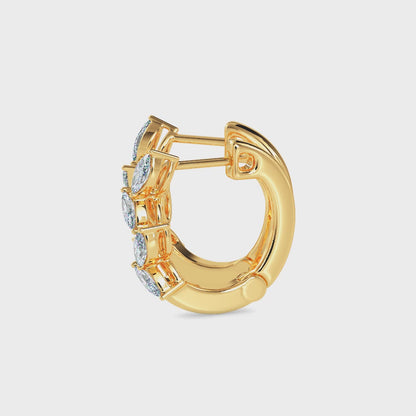 Viona Glow Diamond Hoops Earrings