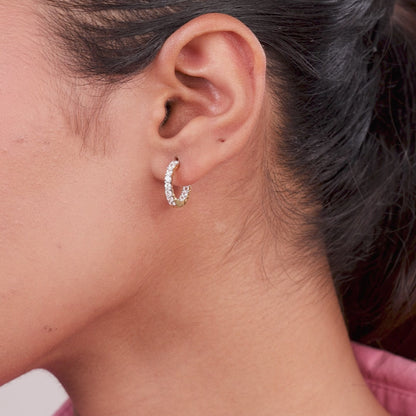 Lovelle Diamond Hoops
